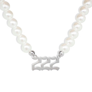 Angel Number Pearl Necklace