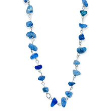 Load image into Gallery viewer, Blue quartz necklace
