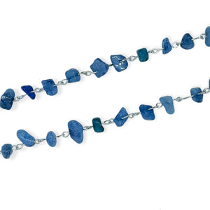 Blue quartz necklace